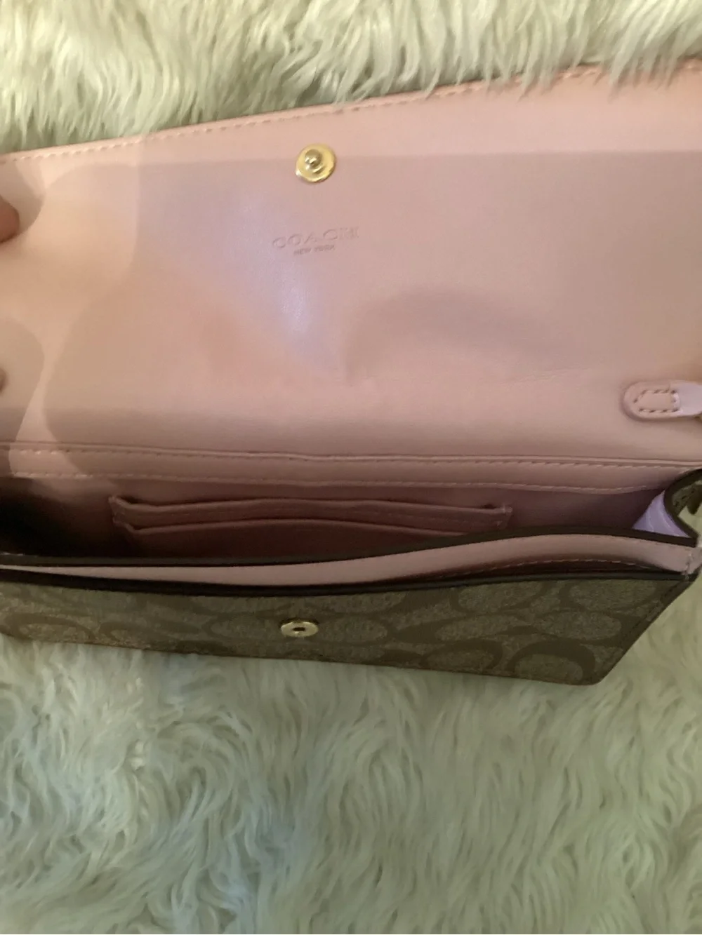 Coach wristlet soft